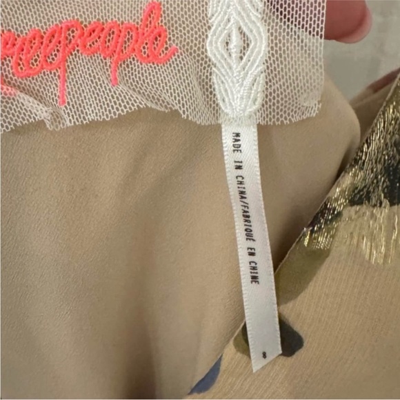 Free People Shadows Printed Gown size 8 - Picture 6 of 7